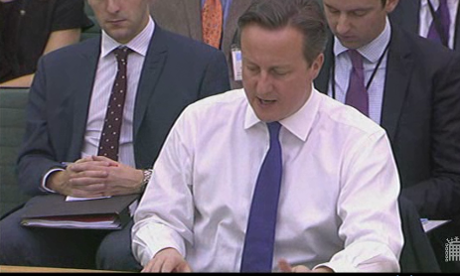 David Cameron at the liaison committee
