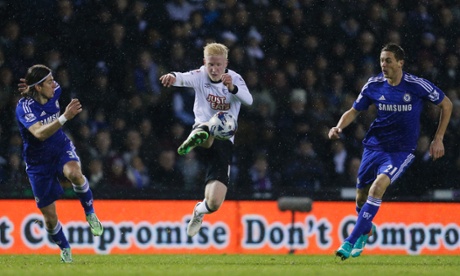 Derby's Will Hughes attempts to build some momentum.