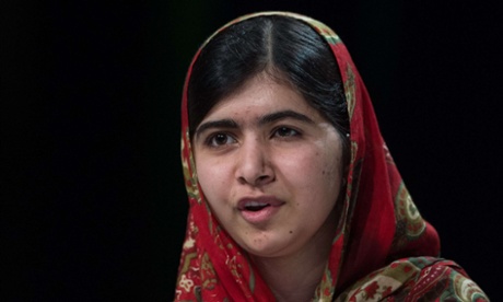 Nobel peace prize winner and girls education campaigner Malala Yousafzai
