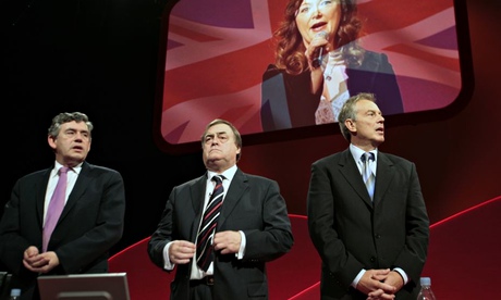 Gordon Brown, John Prescott and Tony Blair