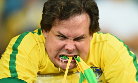 emotional Brazil fan