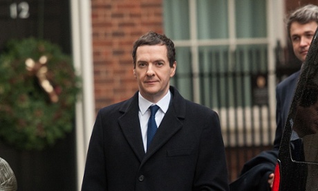 George Osborne in Downing Street today.