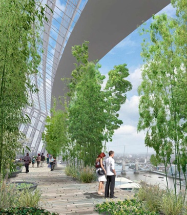 The sky garden at 20 Fenchurch Street.