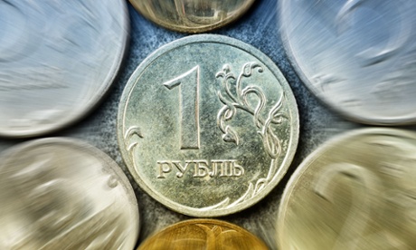 Russian roubles and kopecks.