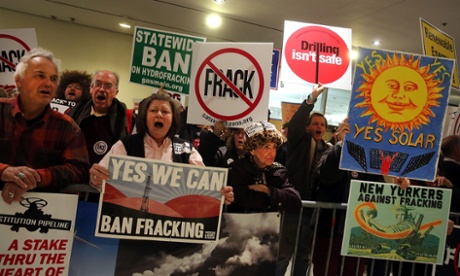 Anti-fracking protesters