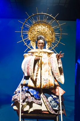 Willard White as Pope Clement Vll in Terry Gilliam's production of Benvenuto Cellini at the London Coliseum.