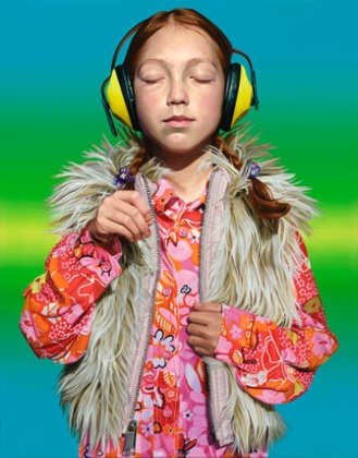 Walking in tall grass, Lucy (2010) by Jan Nelson
