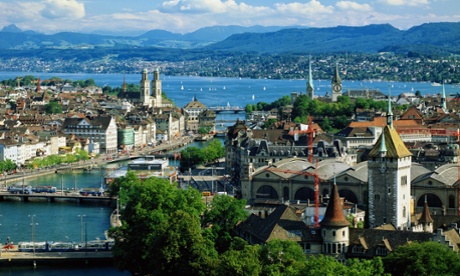 Lake Zurich, Switzerland.