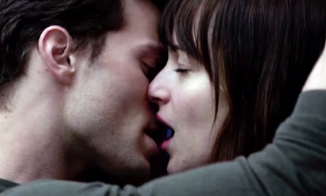 Jamie Dornan and Dakota Johnson in the Fifty Shades of Grey trailer.