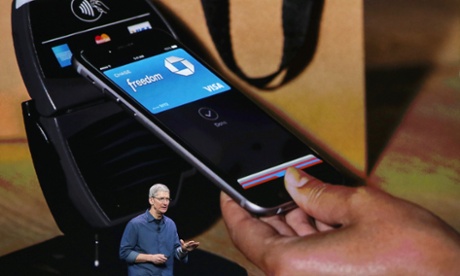 Apple CEO Tim Cook introduces Apple Pay.