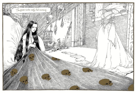 Chris Riddell illustration from Neil Gaiman's The Sleeper and the Spindle .