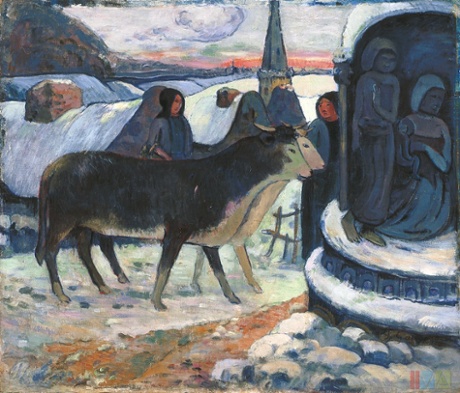 CHRISTMAS NIGHT (THE BLESSING OF THE OXEN) by Paul Gaugin 1902-1903.