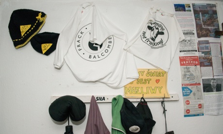 Headquarters of the Zurawlow anti-fracking movement.