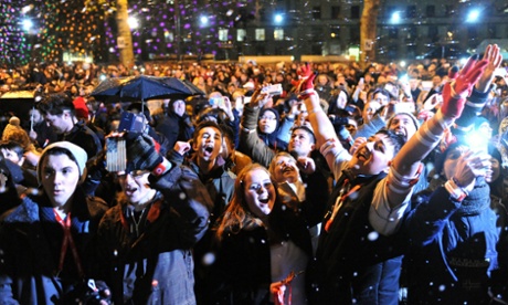 Thousands of people attending New Year s Eve celebrations in London