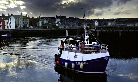 Small fishing trawler, Eyemouth harbour, Scottish Borders