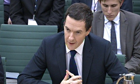 George Osborne at the Treasury select committee