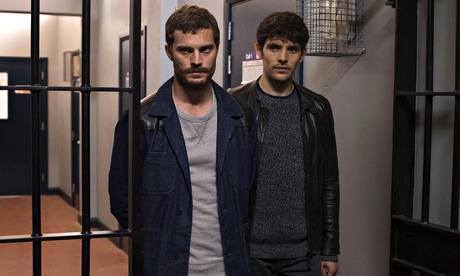 Paul Spector (Jamie Dornan) and DS Tom Anderson (Colin Morgan) in the finale of BBC2's The Fall
