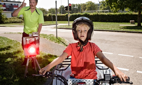 Boy on quad bike