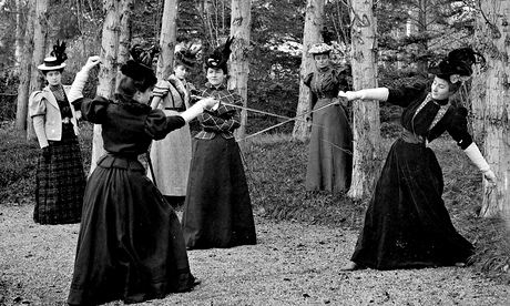 Duelling women, circa 1900 (see question 3:5). Photograph:LL/Roger Viollet/Getty Images