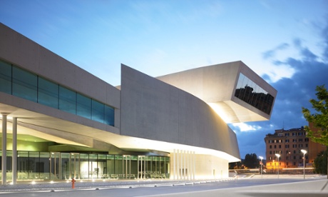 External view of the Maxxi building, Rome