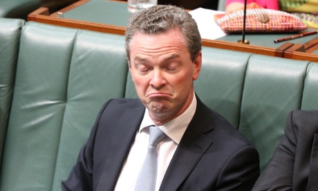 Education Minister Christopher Pyne during question time in the House of Representatives in Parliament House Canberra this afternoon, Tuesday 2nd December 2014.
