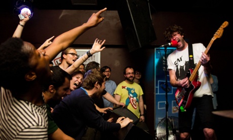 Japandroids performing at the Garage.