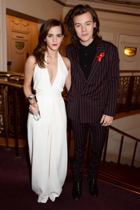 Emma Watson and Harry Styles at the fashion awards.