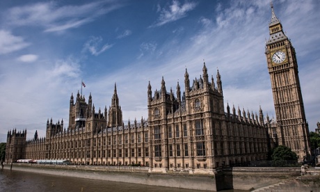 The Palace of Westminster, home to the House of Lords and the House of Commons.