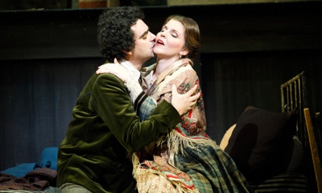 Rolando Villazon and Maija Kovalevska in La Bohème, Royal Opera House, 2012.