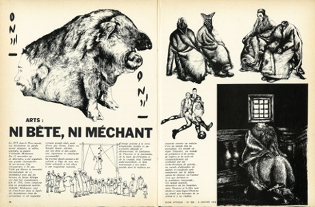 Ardeshir Mohassess (1938-2008) Jeune Afrique Numéro 626, 1973