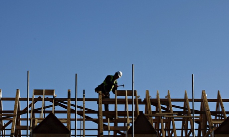 Houses under construction