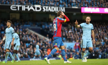 But it's not to be, he's been given offside. Incorrectly as it happens as Fernandinho was quite clearly playing McArthur man onside.