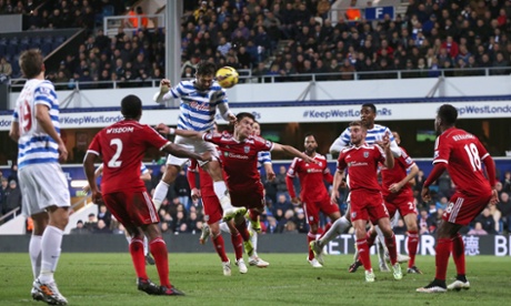 Charlie Austin's bullet header gives him and QPR a third goal and a win.