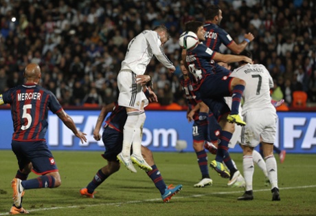 Sergio Ramos heads home ...