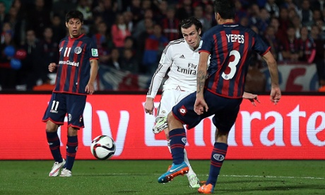 Gareth Bale notches Real Madrid's second.