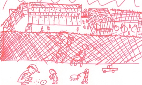 Christmas Island images drawn on children