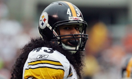 An oldie but goodie - Troy Polamalu back in 2007. He's out for the game v Kansas City.