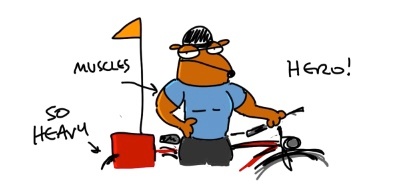 Electric bikes were used in the making of this story. 