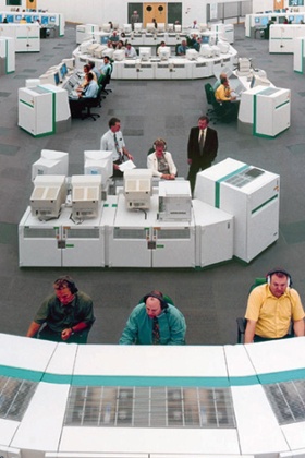 The National Air Traffic Control Centre at Swanwick in Hampshire, which suffered major computer problems in December.