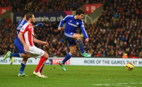 Cesc Fabregas clinches the three points with the second goal for Chelsea.