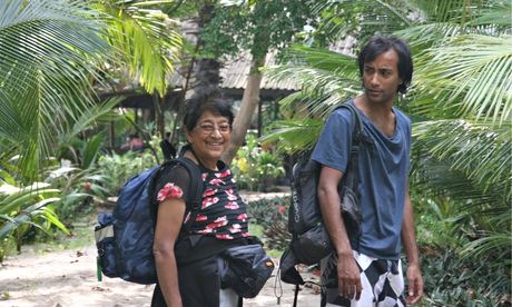 Rhik Samadder and his mother, Apu, on their world trip