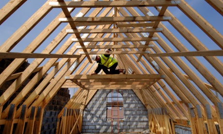 A Persimmon house under construction. Photo: Roger Bamber/Alamy