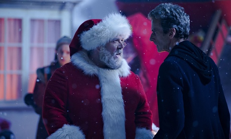 Nick Frost as Santa Claus and Peter Capaldi as the Doctor in the Doctor Who Christmas special