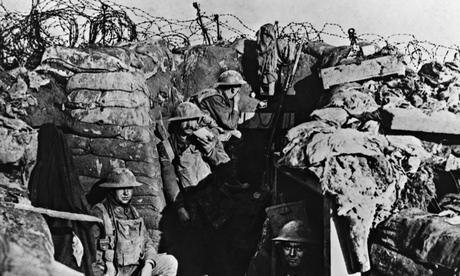 British soldiers first world war trench