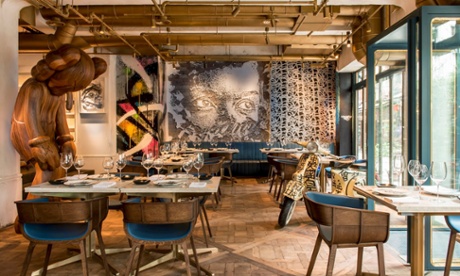 Bibo, in Hong Kong, 'is a restaurant, but feels more like a contemporary art gallery'