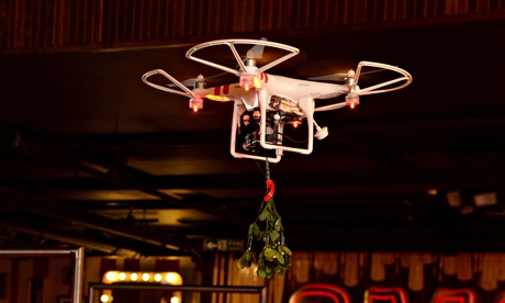 TGI Friday's mistletoe drone in Manchester