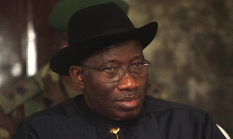 Nigerian president Goodluck Jonathan