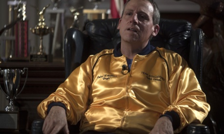 Steve Carell in Foxcatcher.