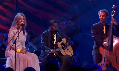 Delta Goodrem and Geoffrey Gurrumul Yunupingu on The Voice
