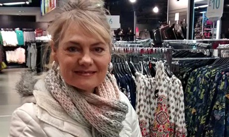 Louise Amindari browses in an unusually quiet Primark